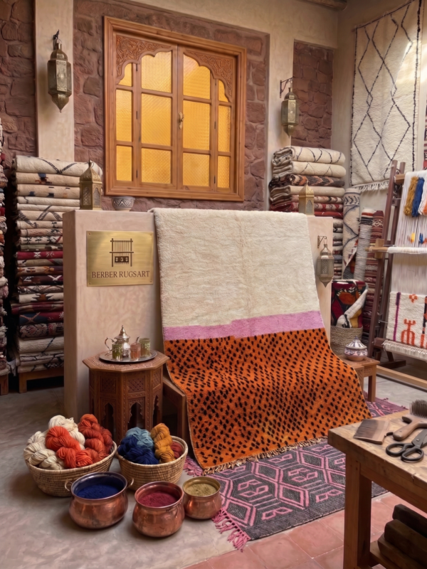 Handwoven Azilal Rug – Abstract Tribal Art 270 x 340 cm