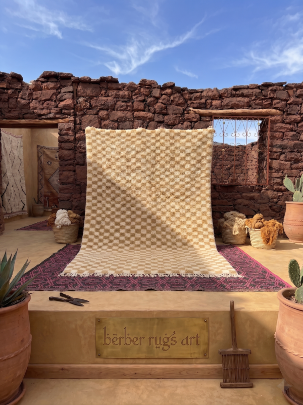 Handwoven Mrirt Rug – Abstract Tribal Art 300 x 210 cm